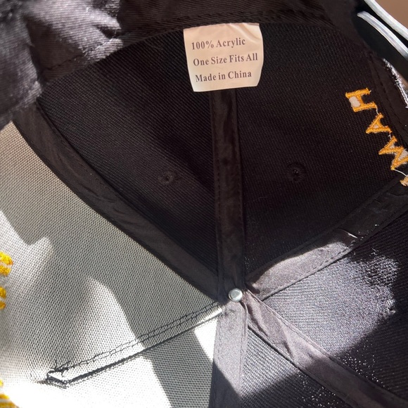 Hamilton Black Cap with Yellow Embroidery - Picture 7 of 7